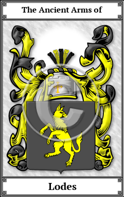 Lodes Family Crest Download (JPG)  Book Plated - 150 DPI