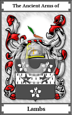 Lambs Family Crest Download (JPG)  Book Plated - 150 DPI