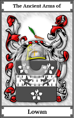 Lowan Family Crest Download (JPG) Book Plated - 600 DPI