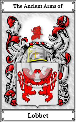 Lobbet Family Crest Download (JPG)  Book Plated - 150 DPI