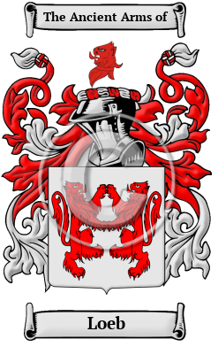 Loeb Family Crest Download (JPG) Heritage Series - 600 DPI