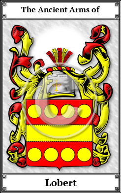 Lobert Family Crest Download (JPG)  Book Plated - 150 DPI