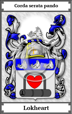 Lokheart Family Crest Download (JPG) Book Plated - 600 DPI