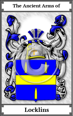 Locklins Family Crest Download (JPG)  Book Plated - 150 DPI
