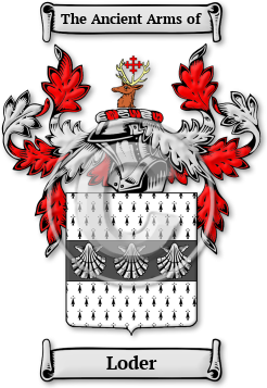Loder Family Crest Download (jpg) Legacy Series - 150 DPI