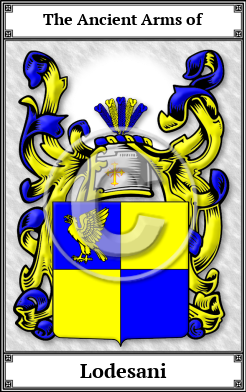 Lodesani Family Crest Download (JPG)  Book Plated - 150 DPI