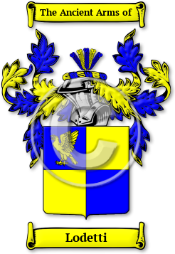 Lodetti Family Crest Download (JPG) Legacy Series - 600 DPI