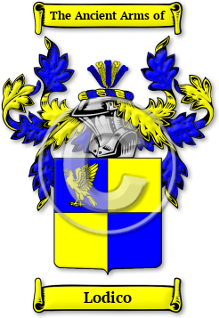 Lodico Family Crest Download (JPG) Legacy Series - 600 DPI