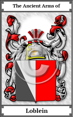 Loblein Family Crest Download (JPG)  Book Plated - 150 DPI