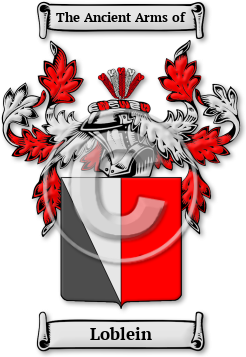 Loblein Family Crest Download (jpg) Legacy Series - 150 DPI
