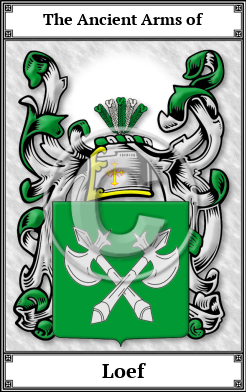 Loef Family Crest Download (JPG)  Book Plated - 150 DPI