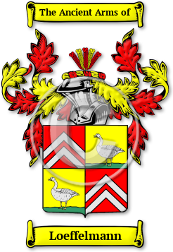Loeffelmann Family Crest Download (jpg) Legacy Series - 150 DPI