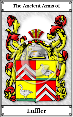 Luffler Family Crest Download (JPG) Book Plated - 600 DPI