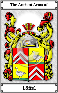 Löffel Family Crest Download (JPG)  Book Plated - 150 DPI