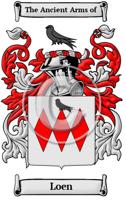 Loen Family Crest Download (JPG) Heritage Series - 600 DPI