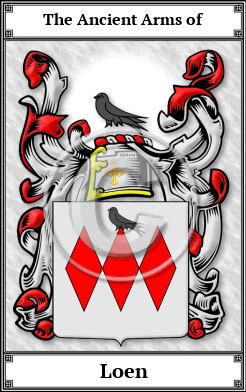 Loen Family Crest Download (JPG)  Book Plated - 150 DPI