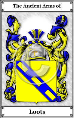 Loots Family Crest Download (JPG) Book Plated - 600 DPI