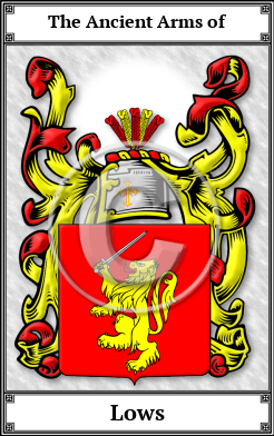 Lows Family Crest Download (JPG)  Book Plated - 150 DPI