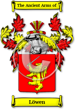 Löwen Family Crest Download (jpg) Legacy Series - 150 DPI