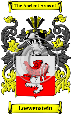 Loewenstein Family Crest Download (JPG) Heritage Series - 600 DPI