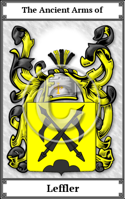 Leffler Family Crest Download (JPG)  Book Plated - 150 DPI