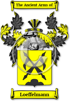 Loeffelmann Family Crest Download (jpg) Legacy Series - 150 DPI