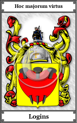Logins Family Crest Download (JPG)  Book Plated - 150 DPI