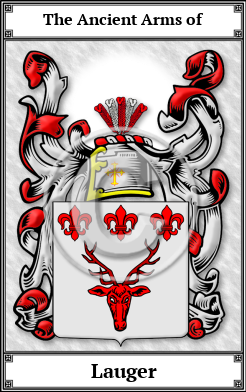 Lauger Family Crest Download (JPG)  Book Plated - 150 DPI