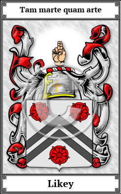 Likey Family Crest Download (JPG)  Book Plated - 150 DPI