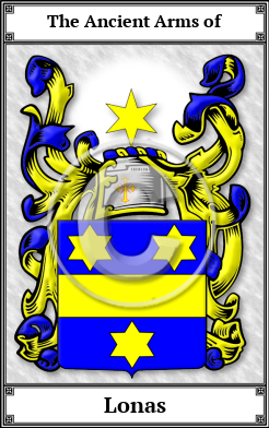 Lonas Family Crest Download (JPG) Book Plated - 600 DPI