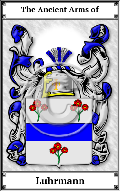 Luhrmann Family Crest Download (JPG)  Book Plated - 150 DPI