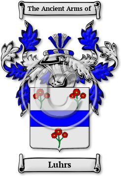 Luhrs Family Crest Download (jpg) Legacy Series - 150 DPI