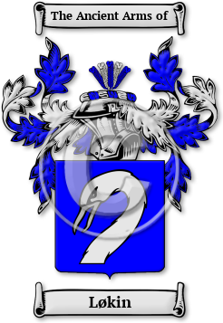 Løkin Family Crest Download (JPG) Legacy Series - 600 DPI