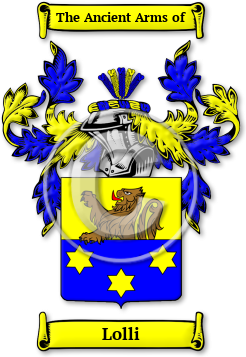 Lolli Family Crest Download (jpg) Legacy Series - 150 DPI