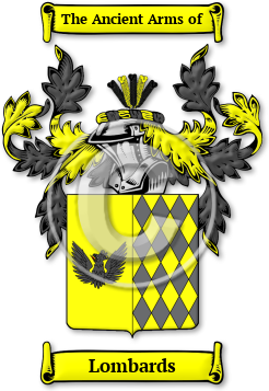 Lombards Family Crest Download (jpg) Legacy Series - 150 DPI