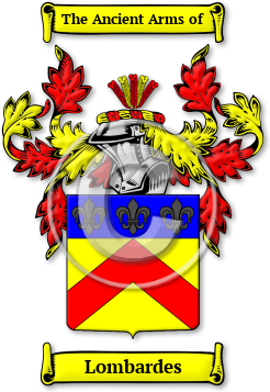 Lombardes Family Crest Download (JPG) Legacy Series - 600 DPI