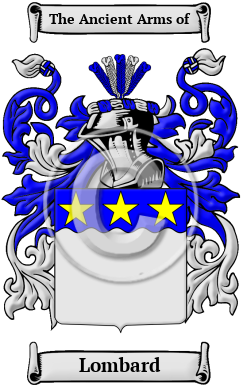 Lombard Family Crest Download (JPG) Heritage Series - 600 DPI