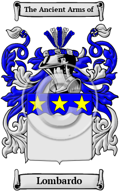 Lombardo Family Crest Download (JPG) Heritage Series - 600 DPI