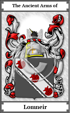 Lomneir Family Crest Download (JPG)  Book Plated - 150 DPI