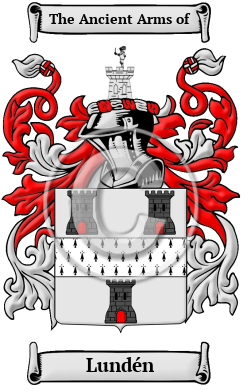 Lundén Family Crest Download (JPG) Heritage Series - 300 DPI