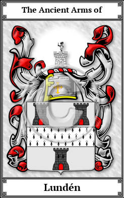 Lundén Family Crest Download (JPG)  Book Plated - 150 DPI