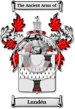 Lundén Family Crest Download (jpg) Legacy Series - 150 DPI