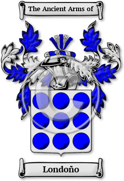Londoño Family Crest Download (jpg) Legacy Series - 150 DPI