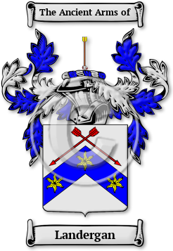 Landergan Family Crest Download (jpg) Legacy Series - 150 DPI