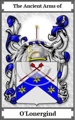 O'Lonergind Family Crest Download (JPG) Book Plated - 600 DPI