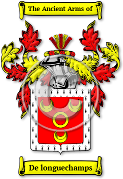 De longuechamps Family Crest Download (jpg) Legacy Series - 150 DPI