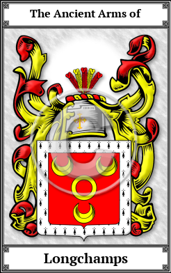 Longchamps Family Crest Download (JPG)  Book Plated - 150 DPI