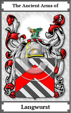 Langwurst Family Crest Download (JPG)  Book Plated - 150 DPI