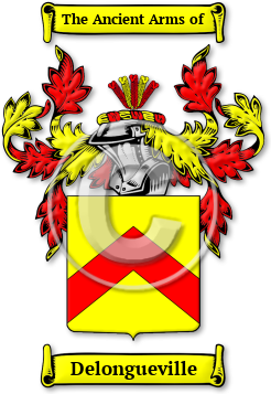 Delongueville Family Crest Download (jpg) Legacy Series - 150 DPI