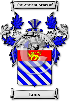 Lous Family Crest Download (jpg) Legacy Series - 150 DPI